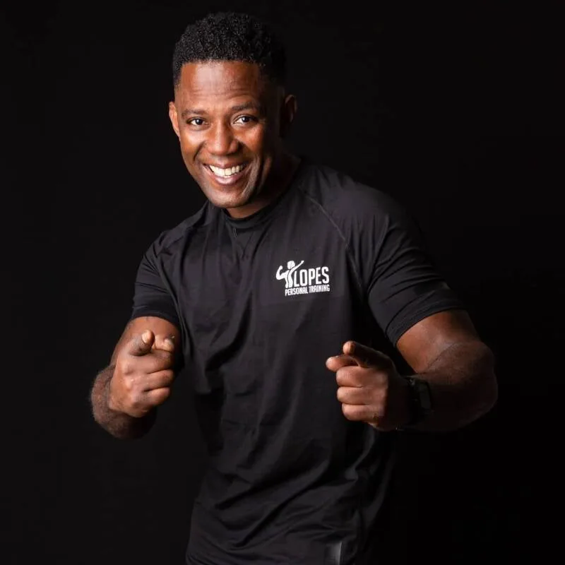 Franklin — personal trainer in zijn studio in Voorschoten